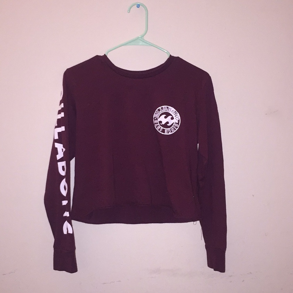 Maroon billabong shirt